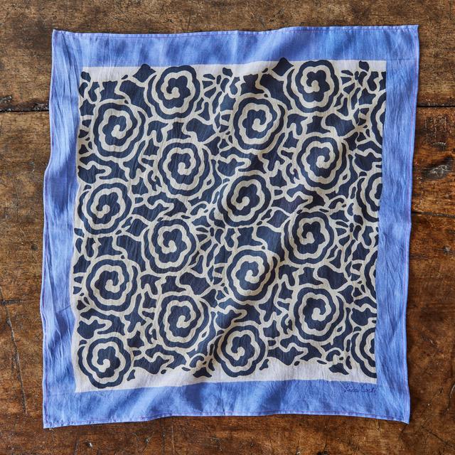 Lisa Corti, Blue Blockprint Napkin