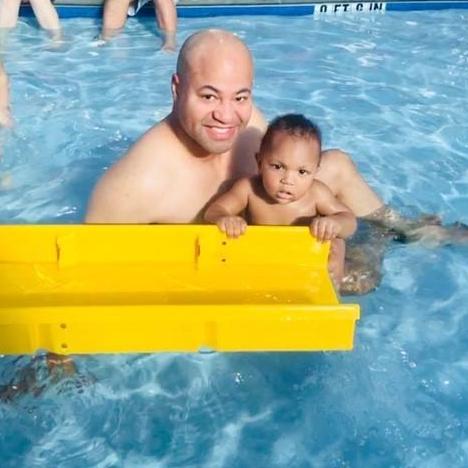 Father and Son, enjoying the water!