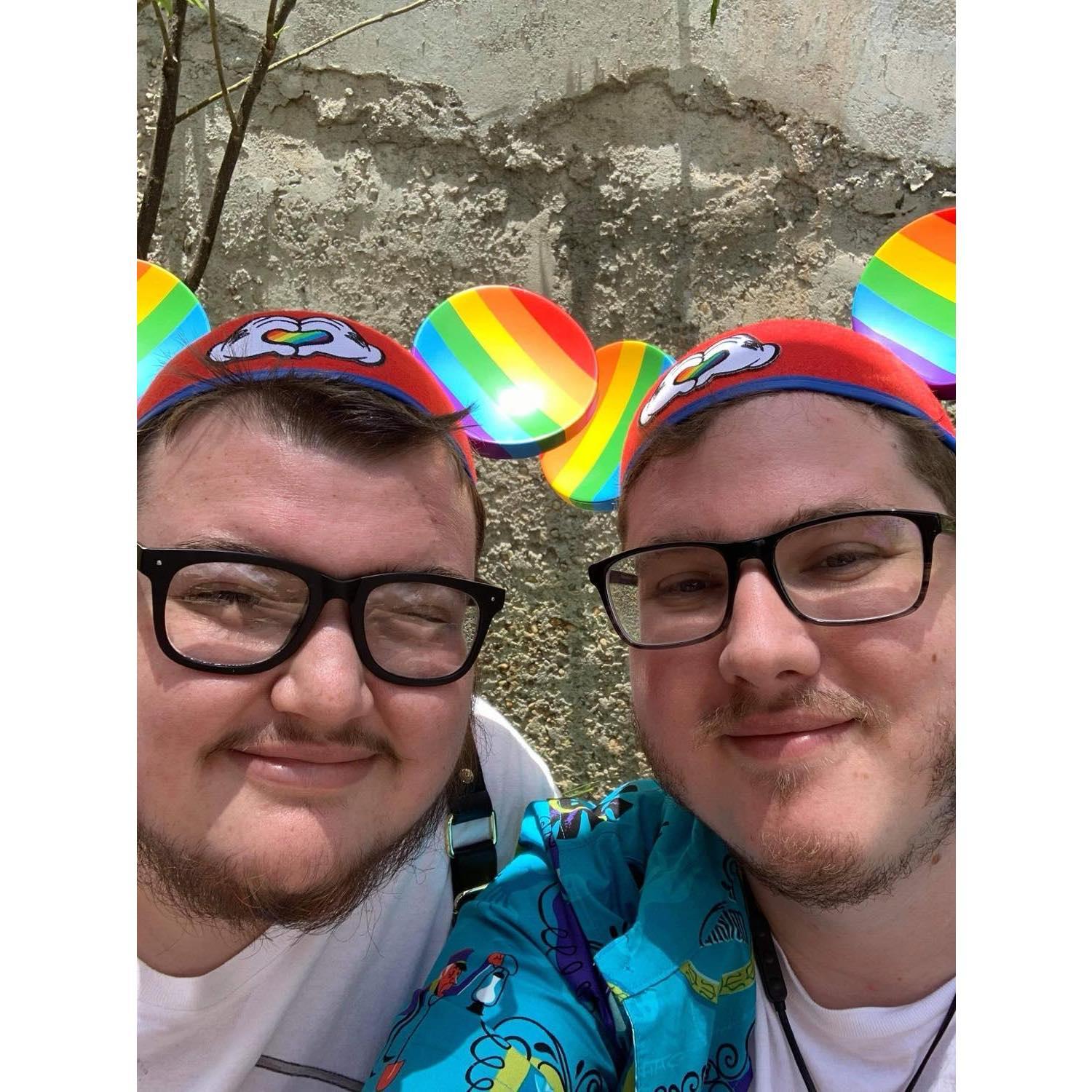 Guess whose idea the matching hats were.
-Silas