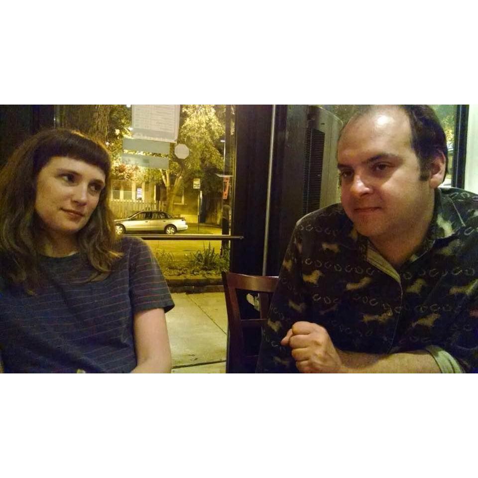 This is us at a Thai restaurant. We don't remember what we ordered, but think the service was pretty good.