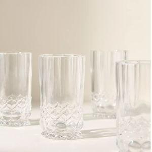 Savannah Tumbler Glasses, Set of 4, Clear
