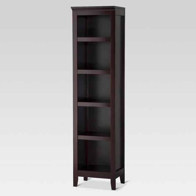 Carson 72" 5 Shelf Narrow Bookcase - Espresso - Threshold™