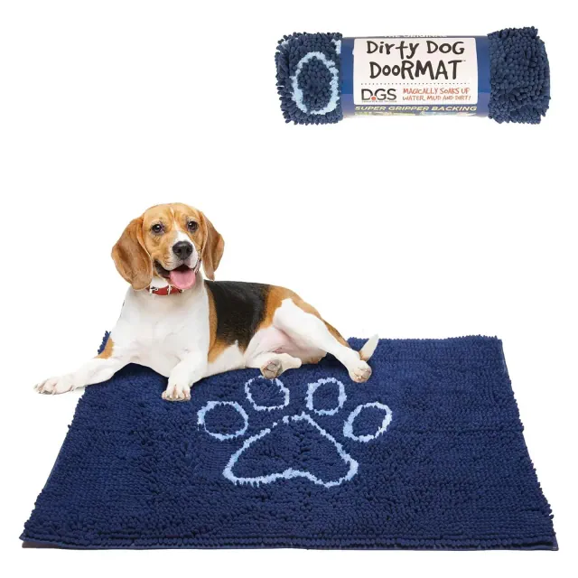 Dog Gone Smart Dirty Dog Doormat - Fast Drying Rug for Clean Floors - Absorbent Mat for Muddy Paws