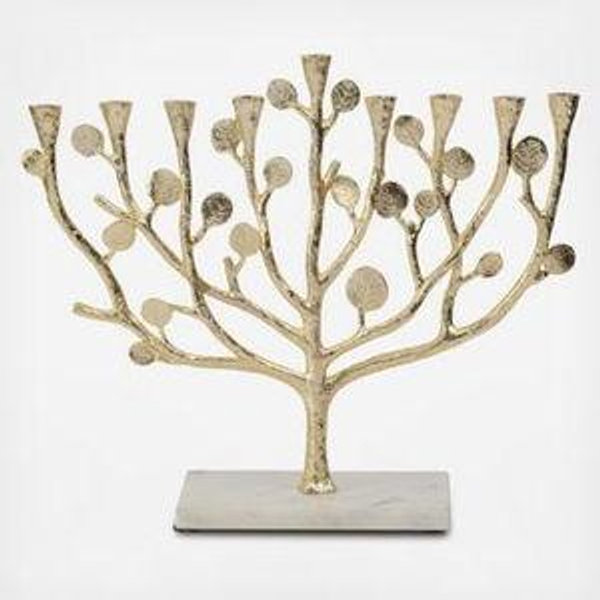 Botanical Leaf Gold Menorah | Michael Aram
