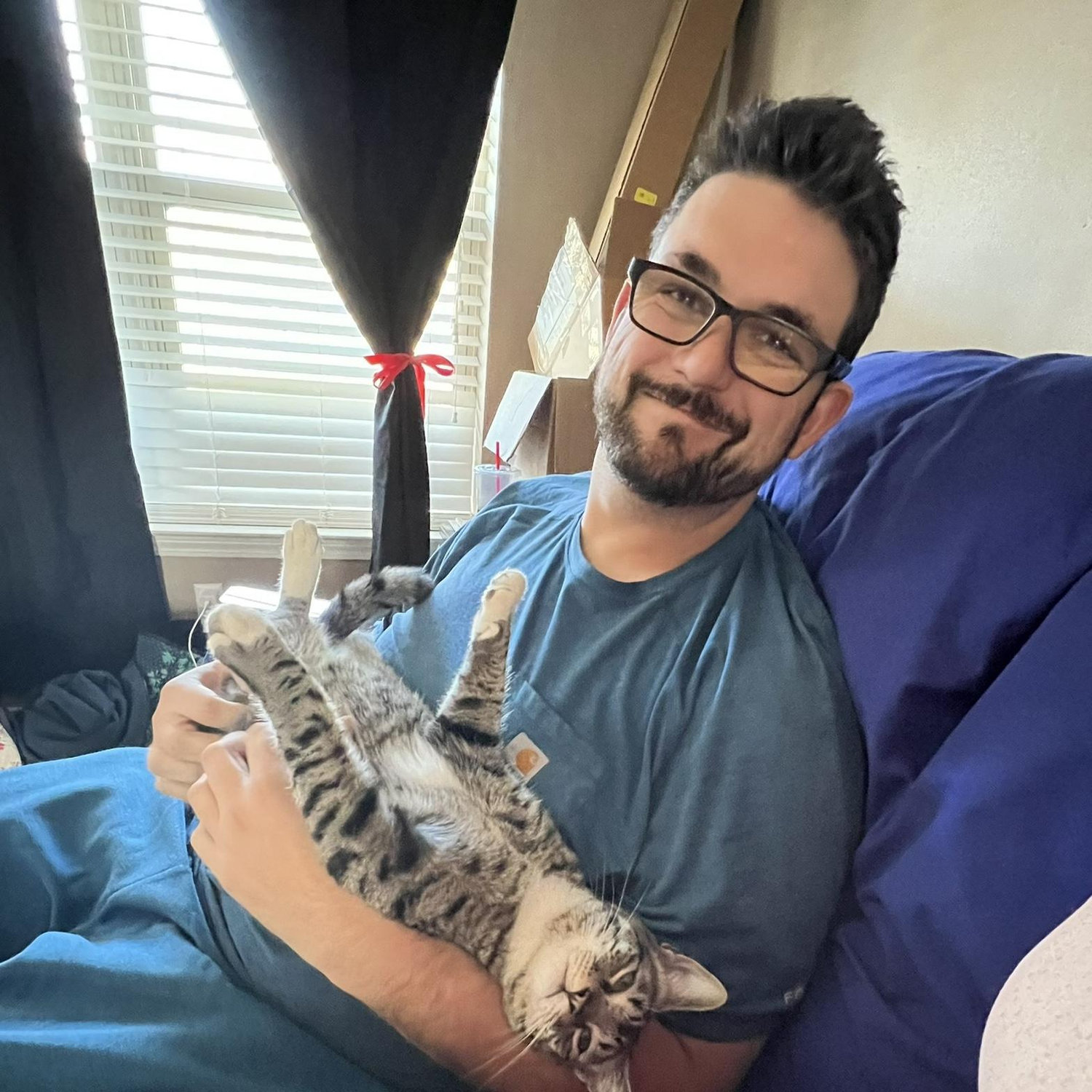 Thomas immediately chose me as his new cat dad and wanted all the love and cuddles there is!