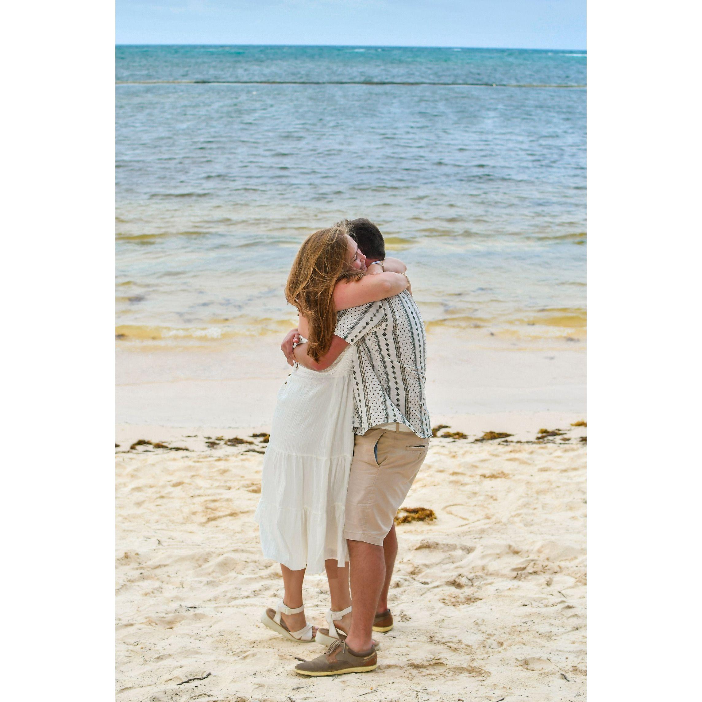 Right after Karlen said yes!