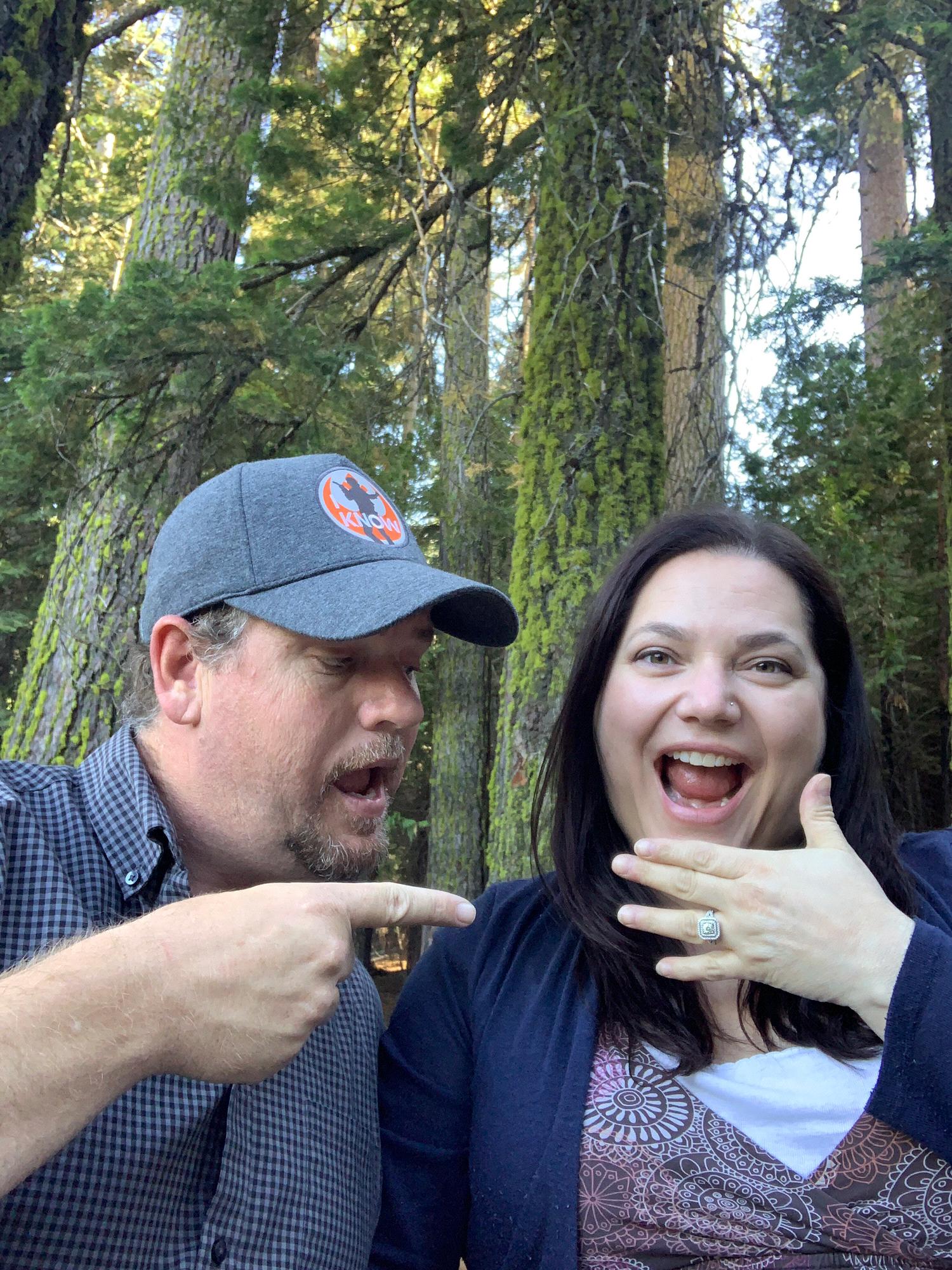 9/24/20: Officially 365 days until the wedding. To celebrate, Duane took Kimberly to the campground where he asked Steve if he could marry her. We spent the day thinking about our past and future!