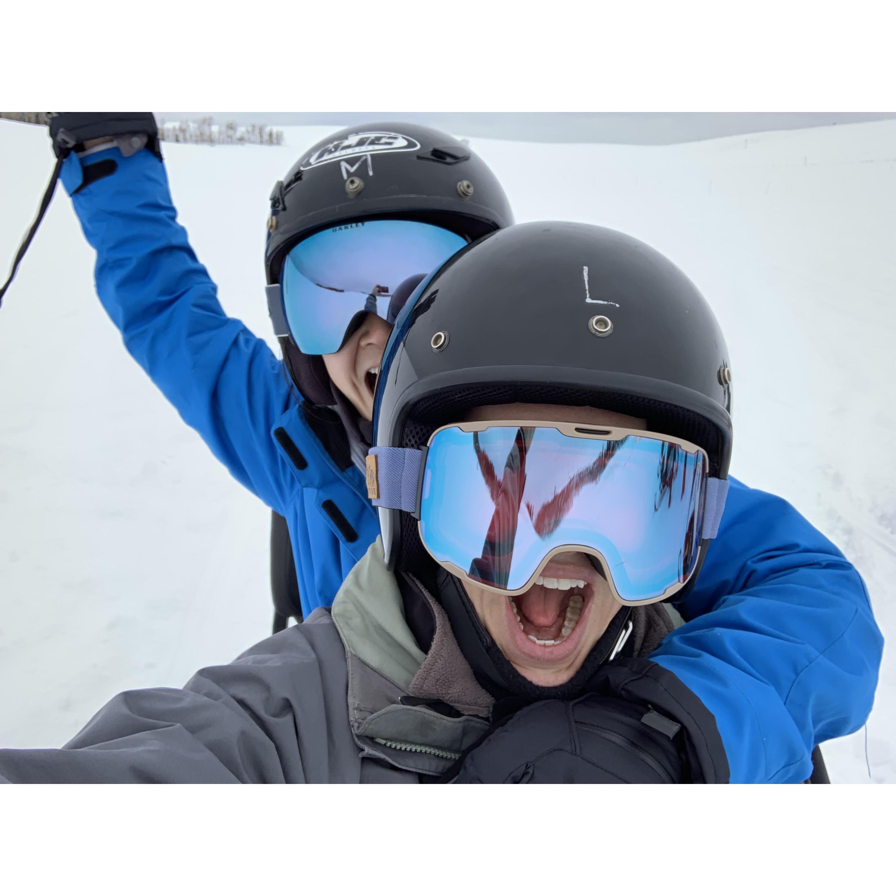 Snowmobiling