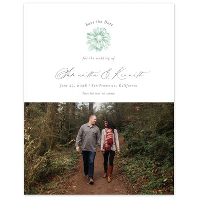 Celadon Green Wedding Digital Save the Date - Hallberg Photo