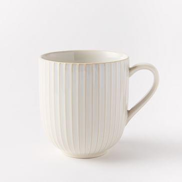 White Line Mug Set of 4