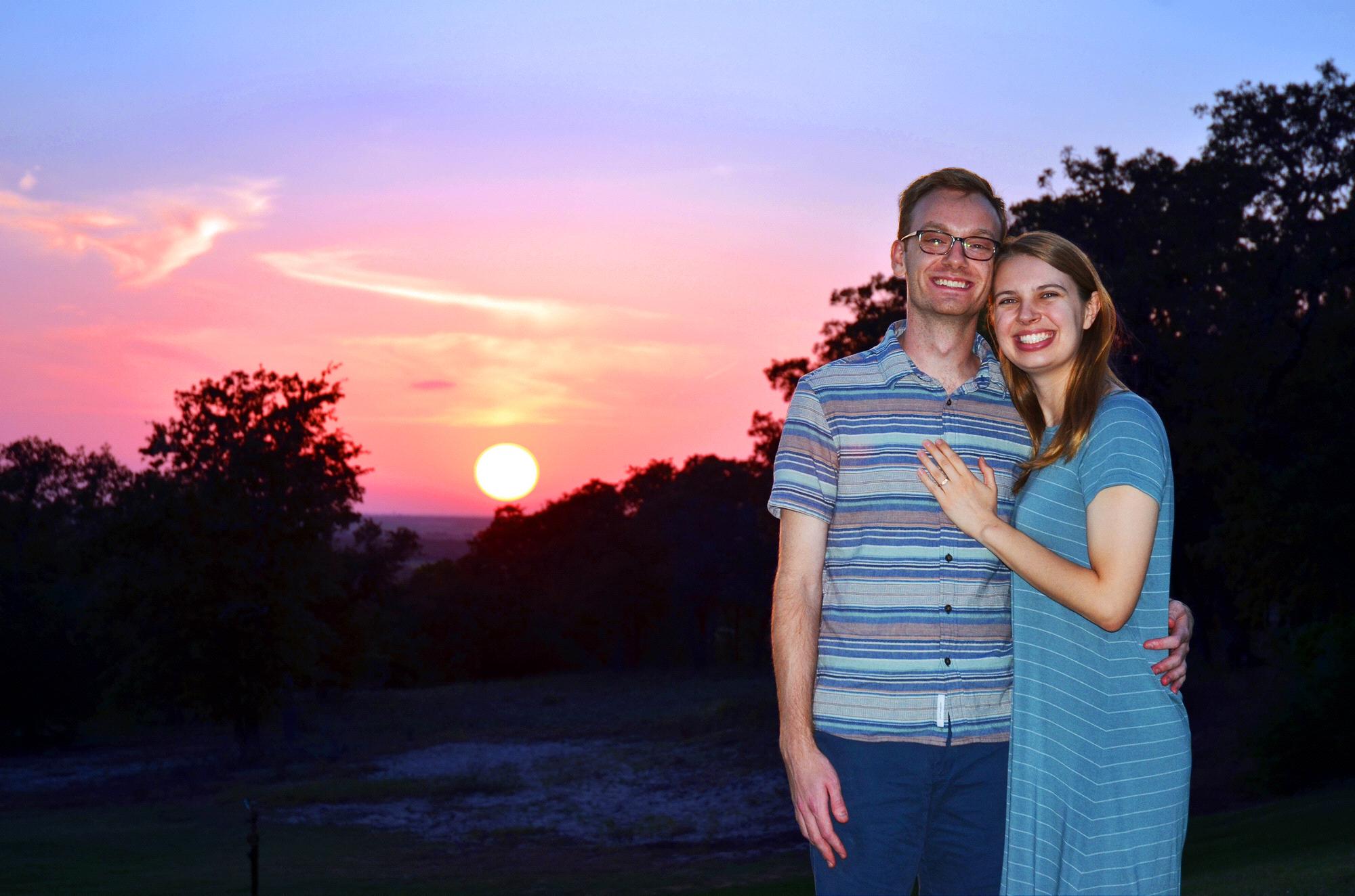 Kalyn’s dad took this photo after the proposal.