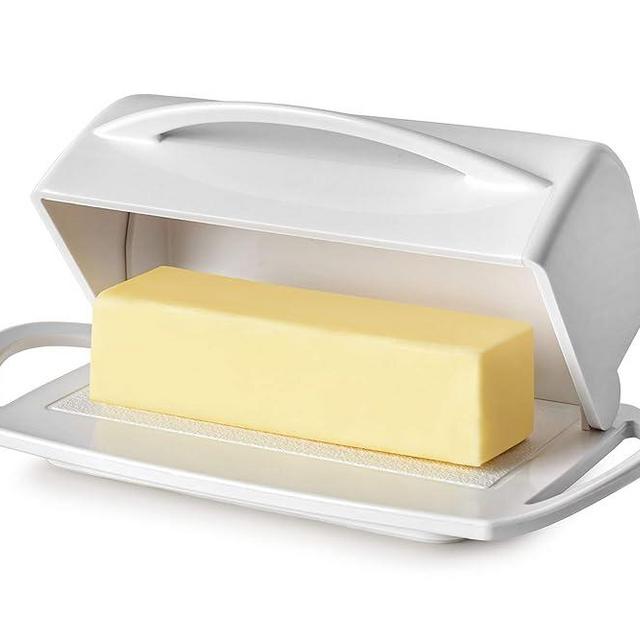 Better Dish Flip Top Butter Dish without Spreader (White)