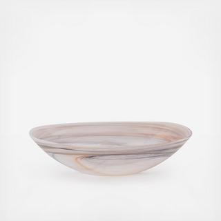 Alabaster Glass Oval Bowl