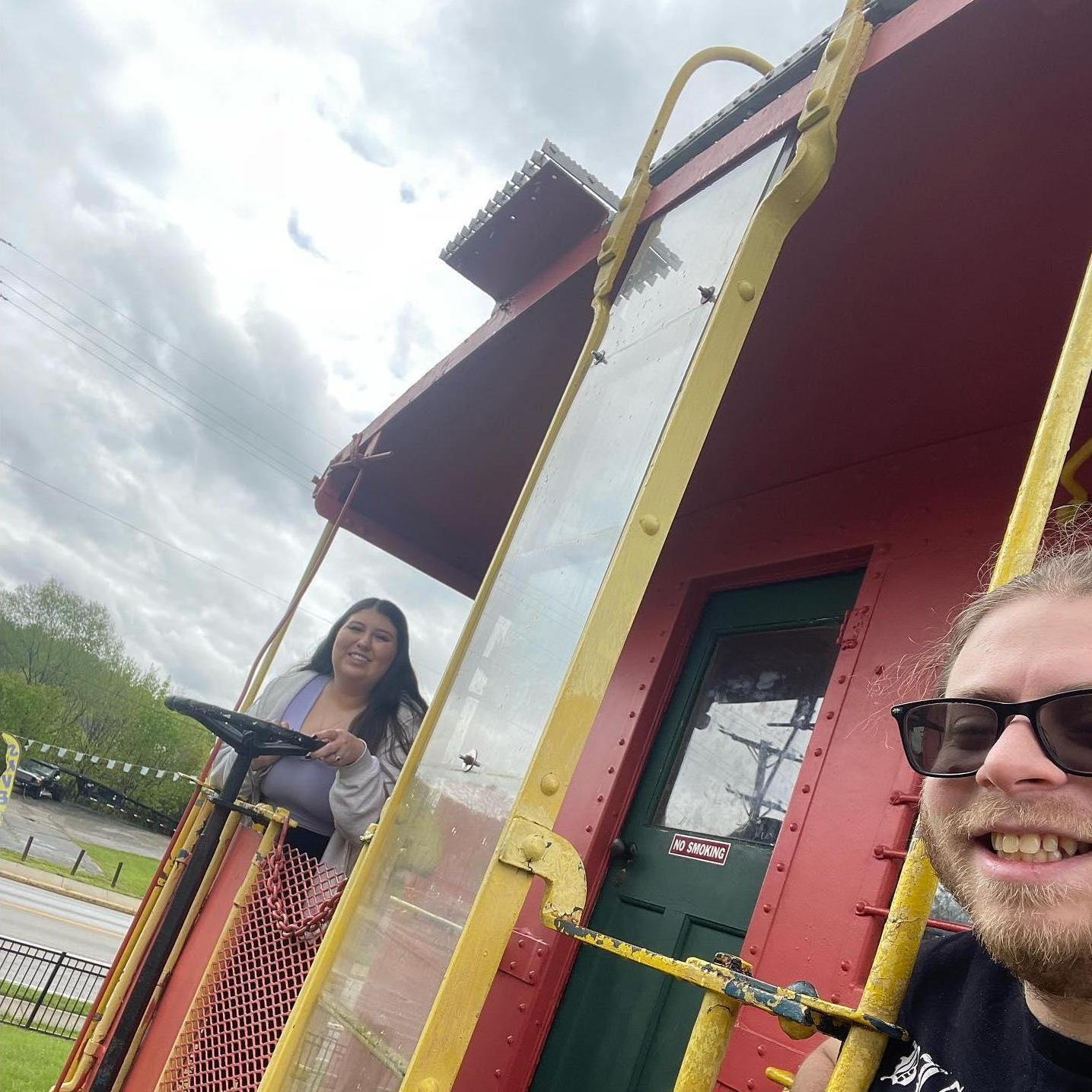 Enjoying the sites of Ohio from our Mystery Picnic date