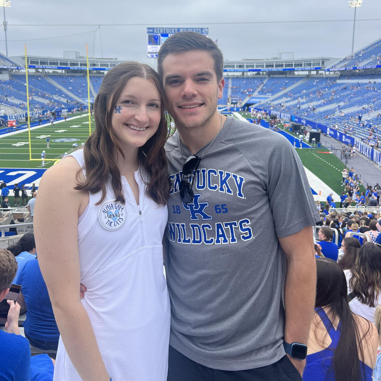 Ethan's first Kentucky football game!