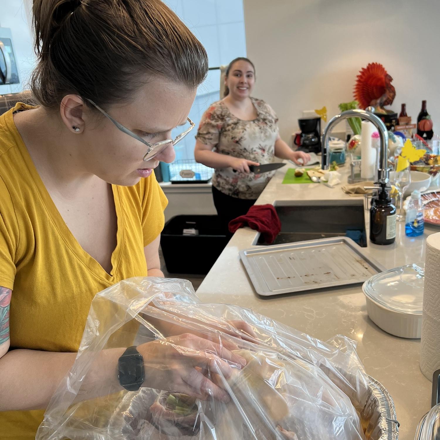 Hosting our first Thanksgiving together