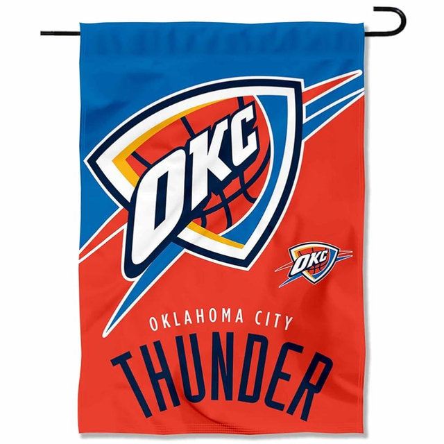 Oklahoma City Thunder Double Sided Garden Flag