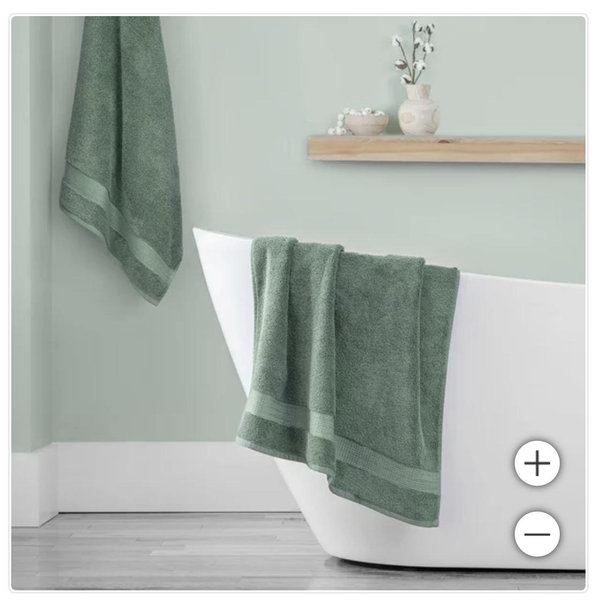 Purely Indulgent 100% Hygrocotton Towel Sets Hand & Washcloth Green