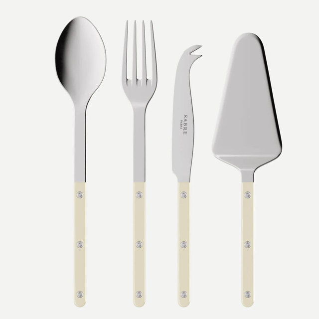 Bistrot Solid, Ivory - Set of 4 Bistrot must-have serving pieces