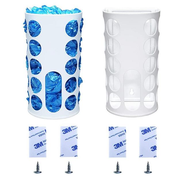 Plastic Bag Holder (2sets/pack) Grocery Bag Holder Good for storing plastic bags under the sink,Wall-mounted space-saving sock and panty organizer in the cloakroom for easy access.Howley Home