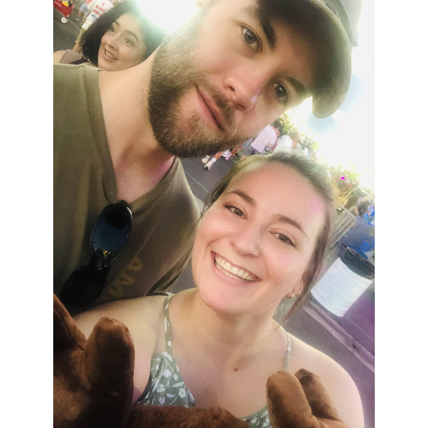 This was our fist time going to the fair together - between the two of us we won so many prizes.