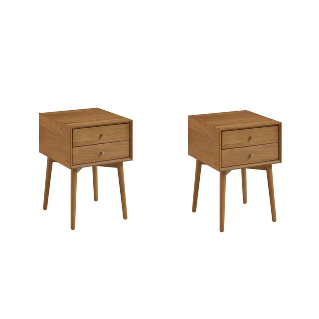 Nathan James Set of 2 Harper Nightstand Brown