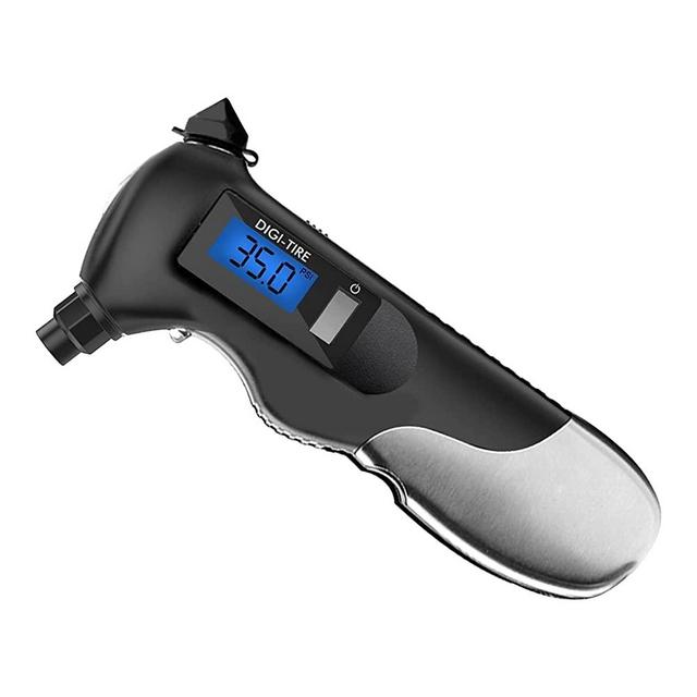 AXELECT 9-in-1 Digital Tire Pressure Gauge,150PSI 4 Settings for Car Truck with Multi-Functional Rescue Tools