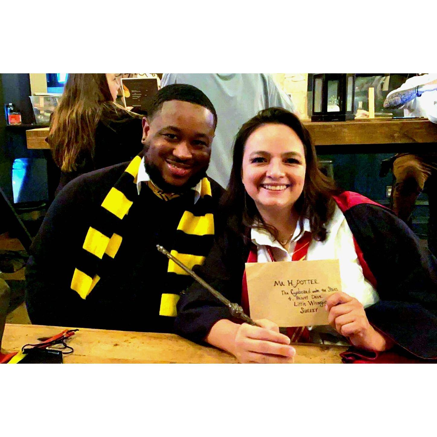 My birthday celebration at a Harry Potter event.
