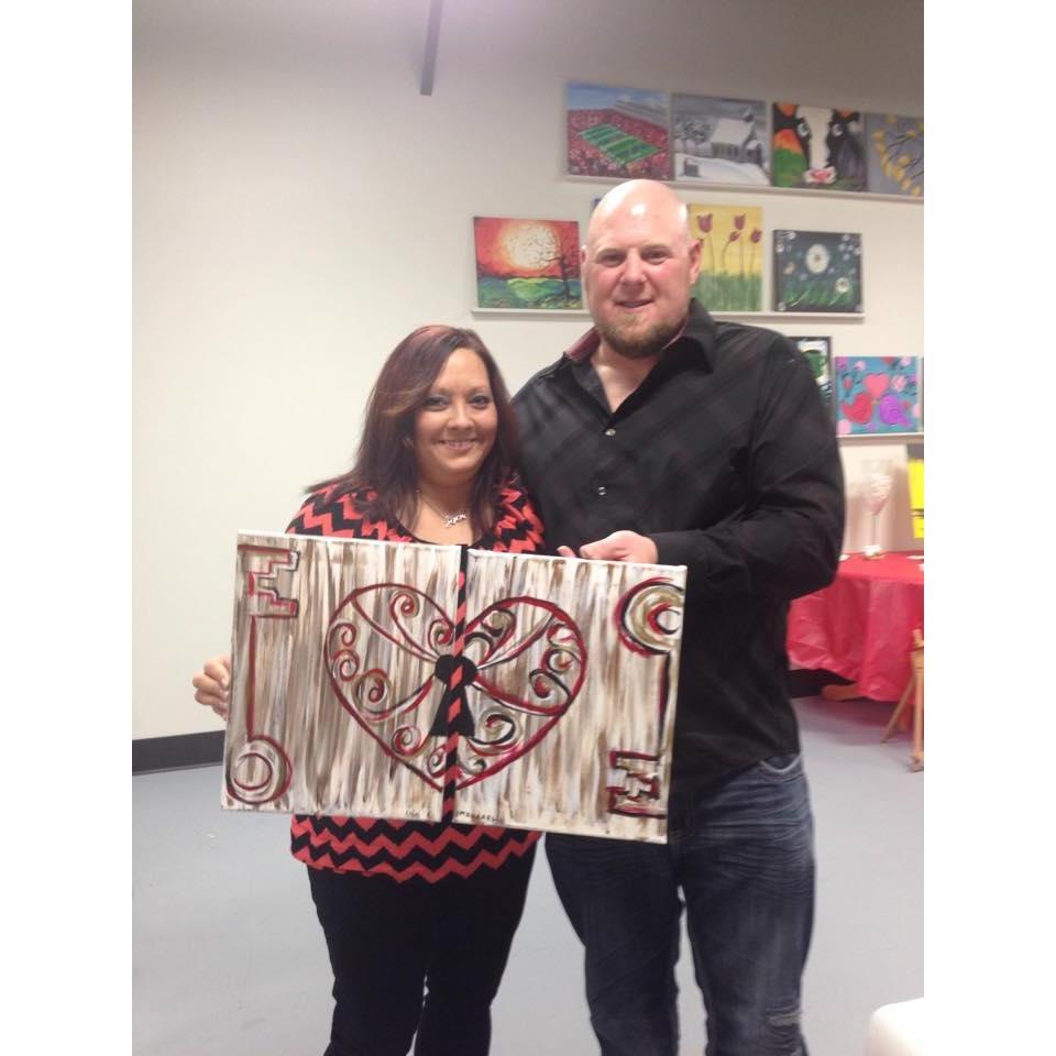 Our first time painting together