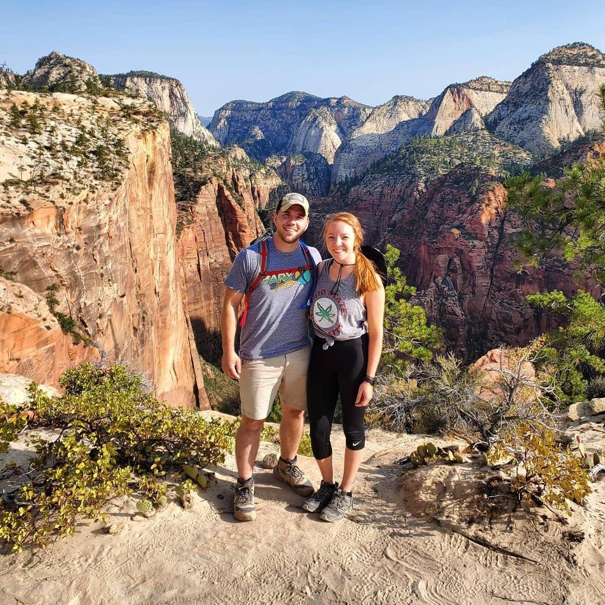 After a 1,500 ft. elevation gain, we made it to the top of Zion National Park's Scout Point.