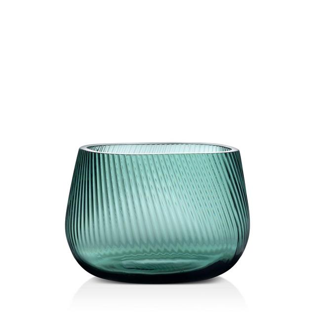Nude Glass Opti Smoked Green Medium Vase