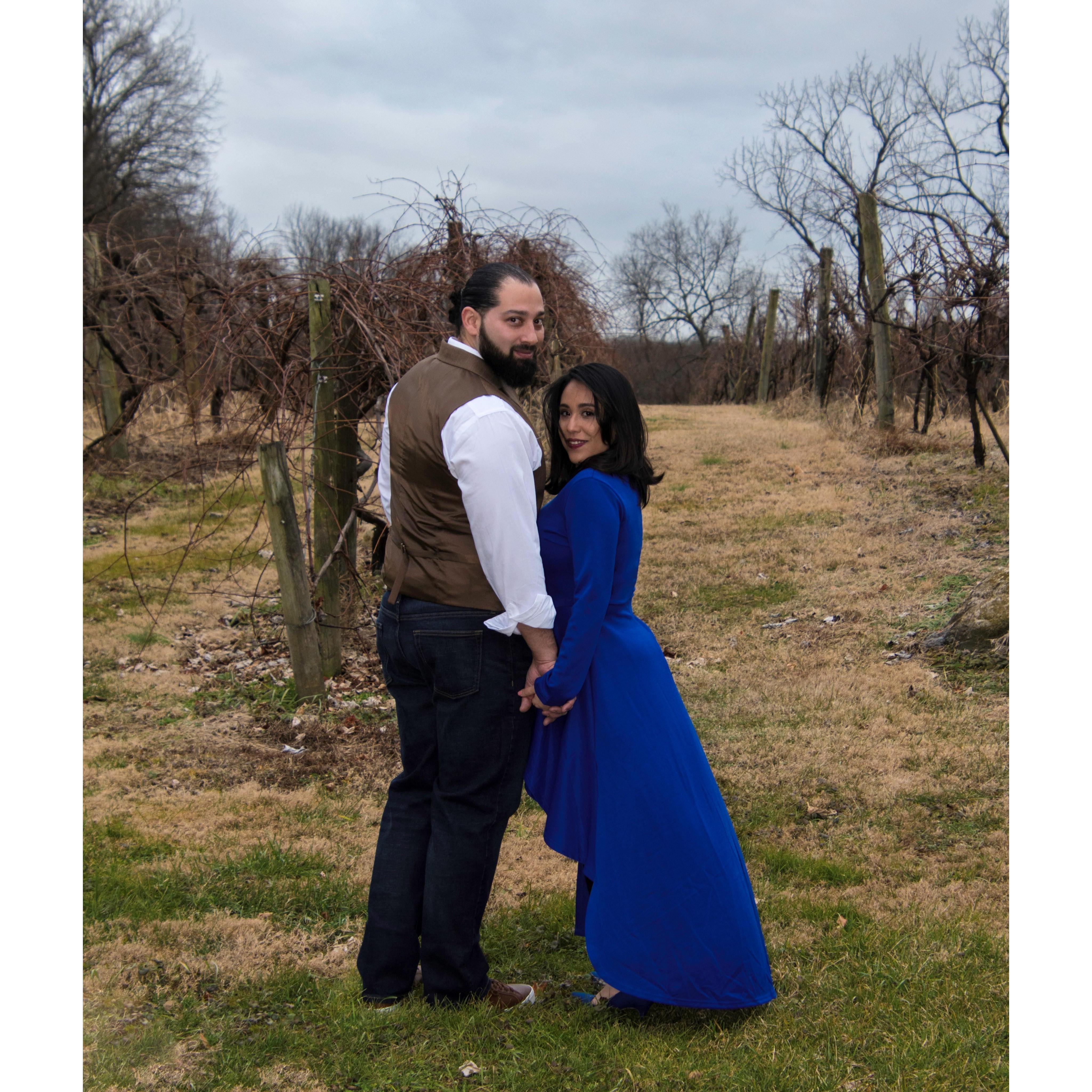 Engagement photo taken by the lovely Stacy Heller.