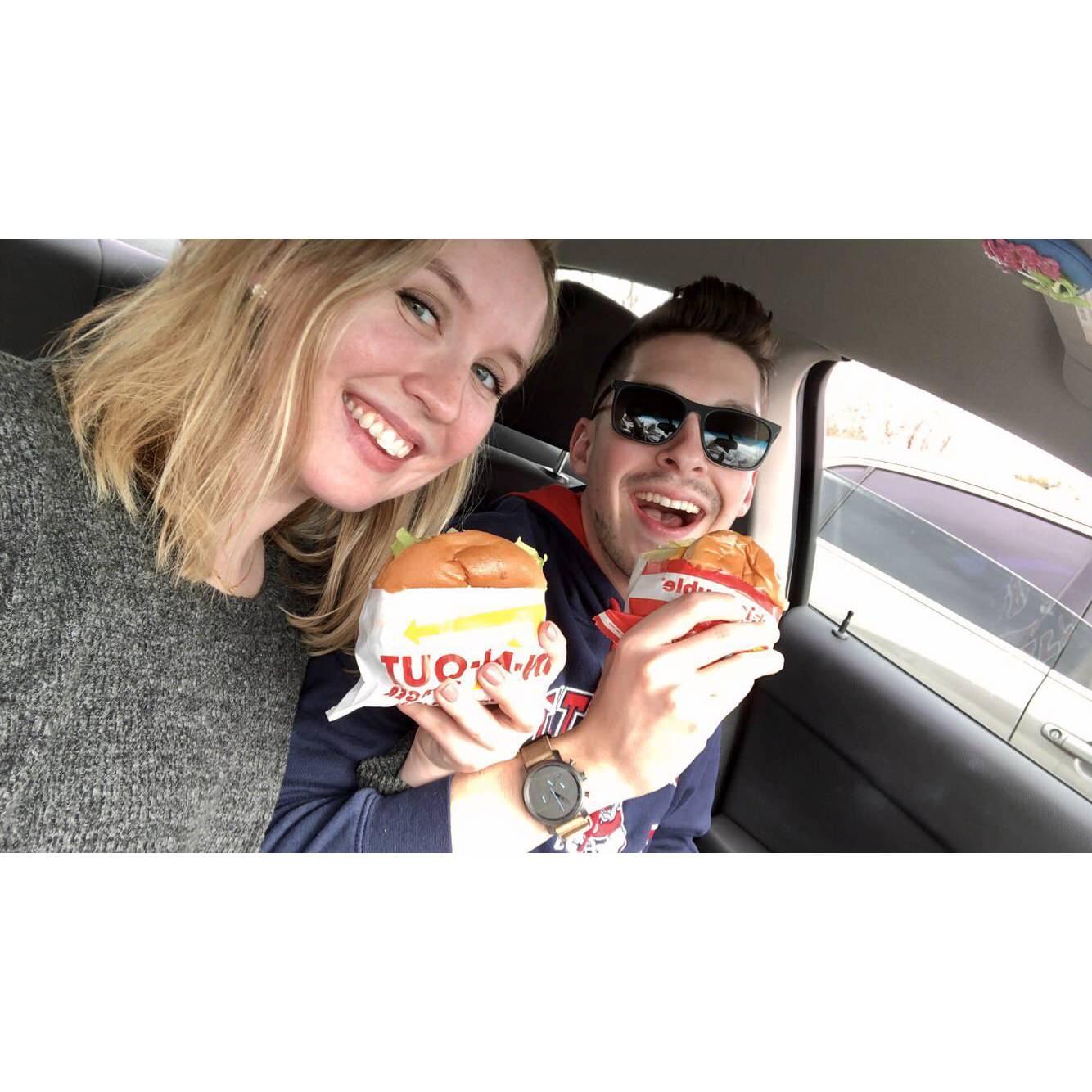 Dillon's first in-n-out trip in Fresno 2020