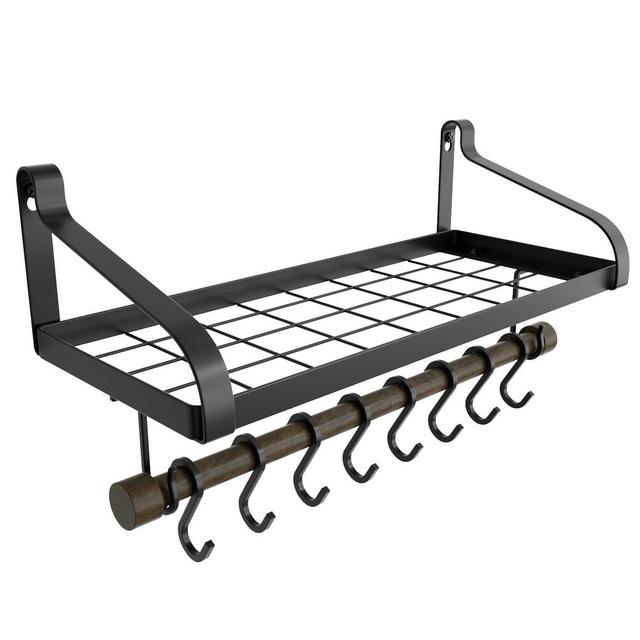 Pot Rack Wall Mounted Organizer