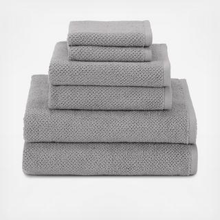 Textured Organic 6-Piece Towel Set