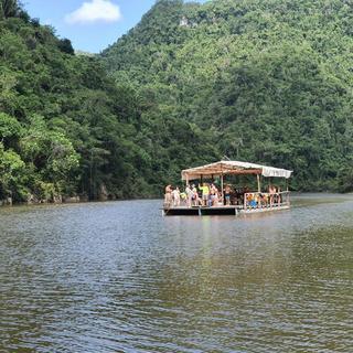 Jungle Waterfall Pontoon River Cruise for 2 - Cayo, Belize