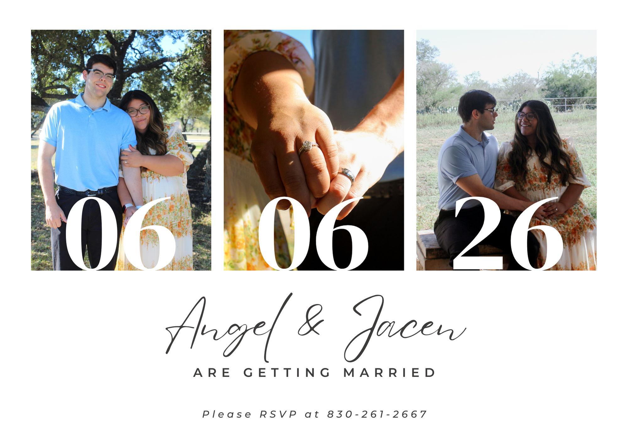 The Wedding Website of Angelita Hernandez and Jacen Foster