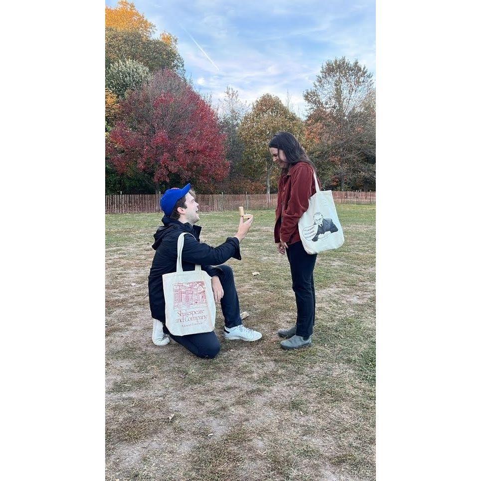 Candid photo from our proposal!