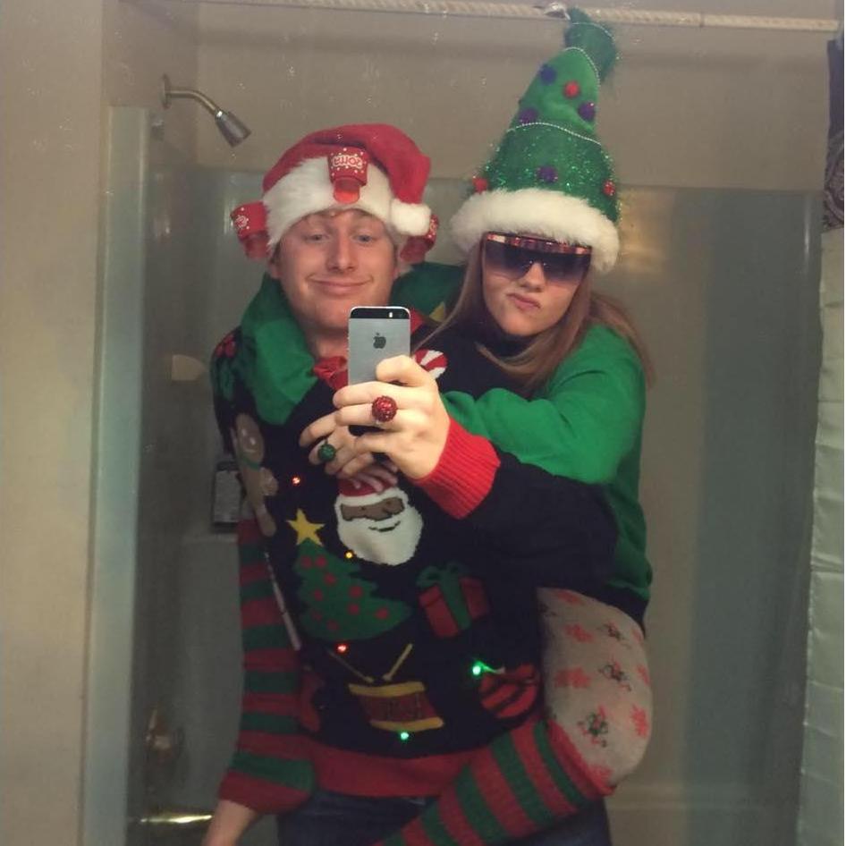 Christmas with friends.