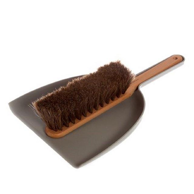 Iris Hantverk Dustpan & Brush Set, Handmade, Grey