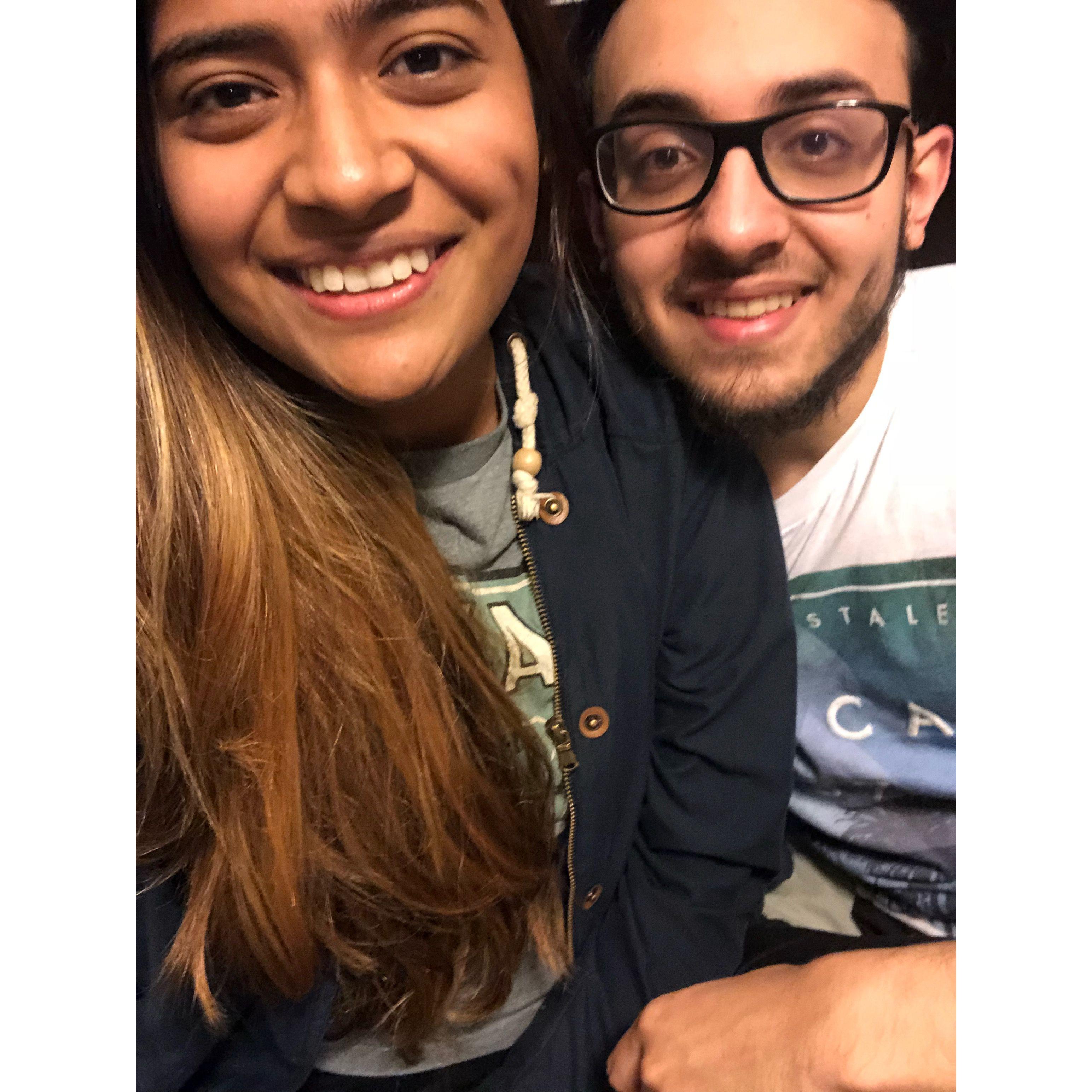 First photo together as a couple