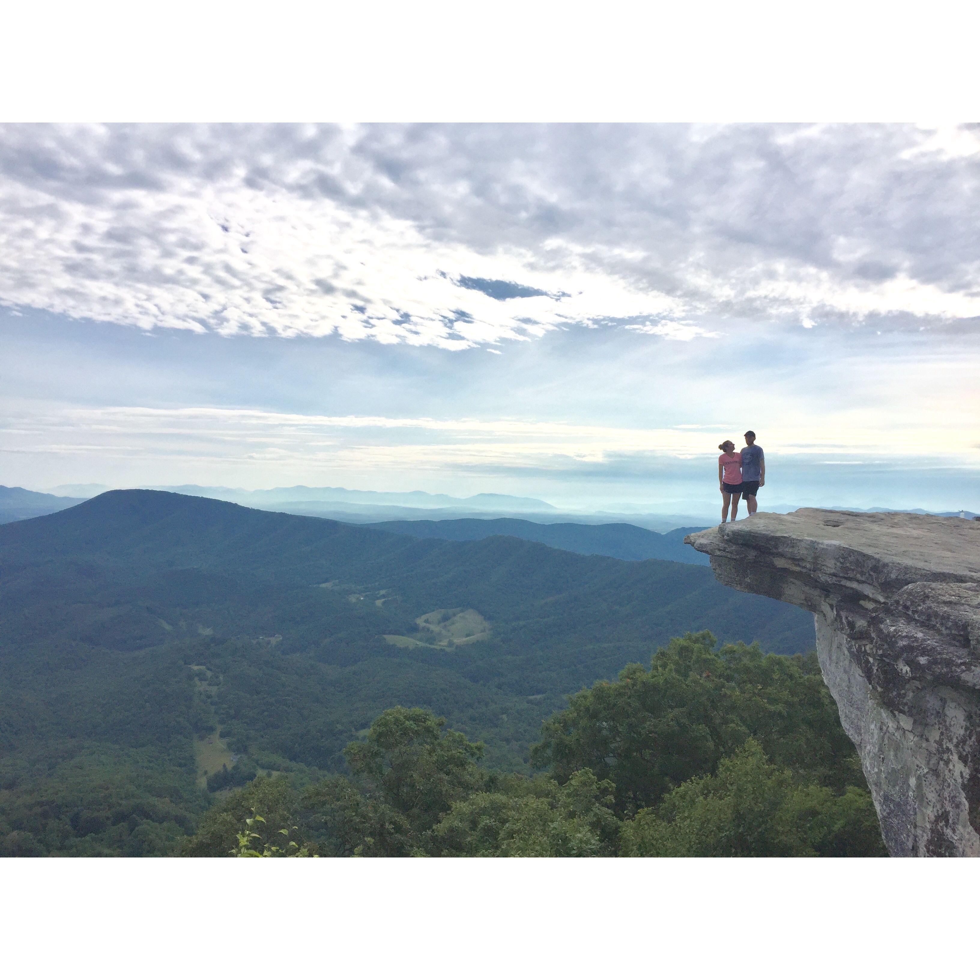 McAfee Knob for Courtney's 27th birthday.