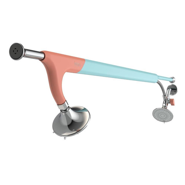 Tandem Shower by Boona (Two Showerheads, Retro Miami) - High Pressure Dual Showerheads