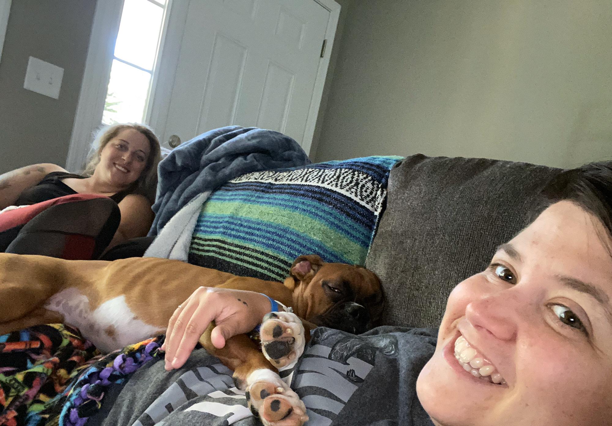 We adopted the most rambunctious but sweetest boxer 7/28/2019