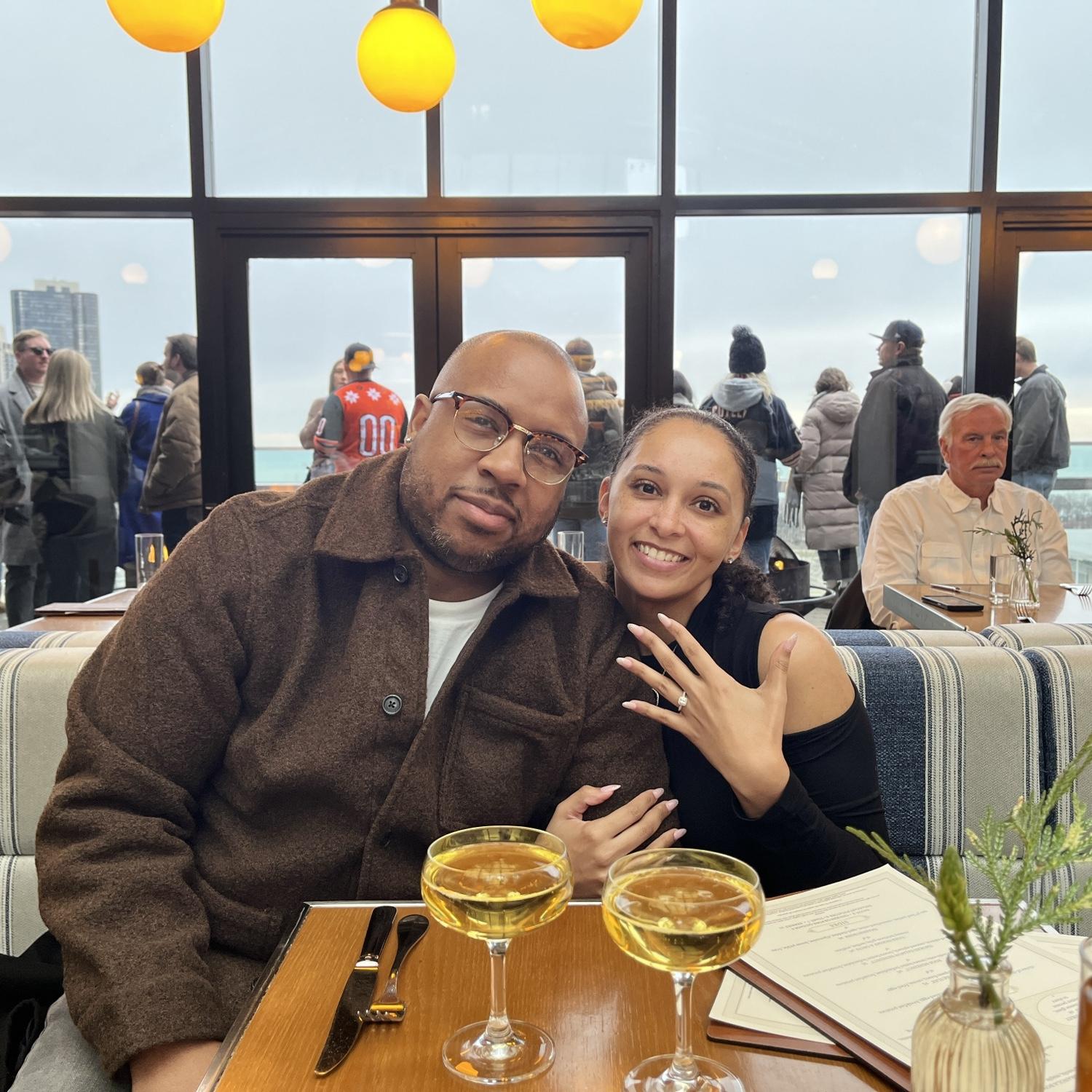 The day he proposed!