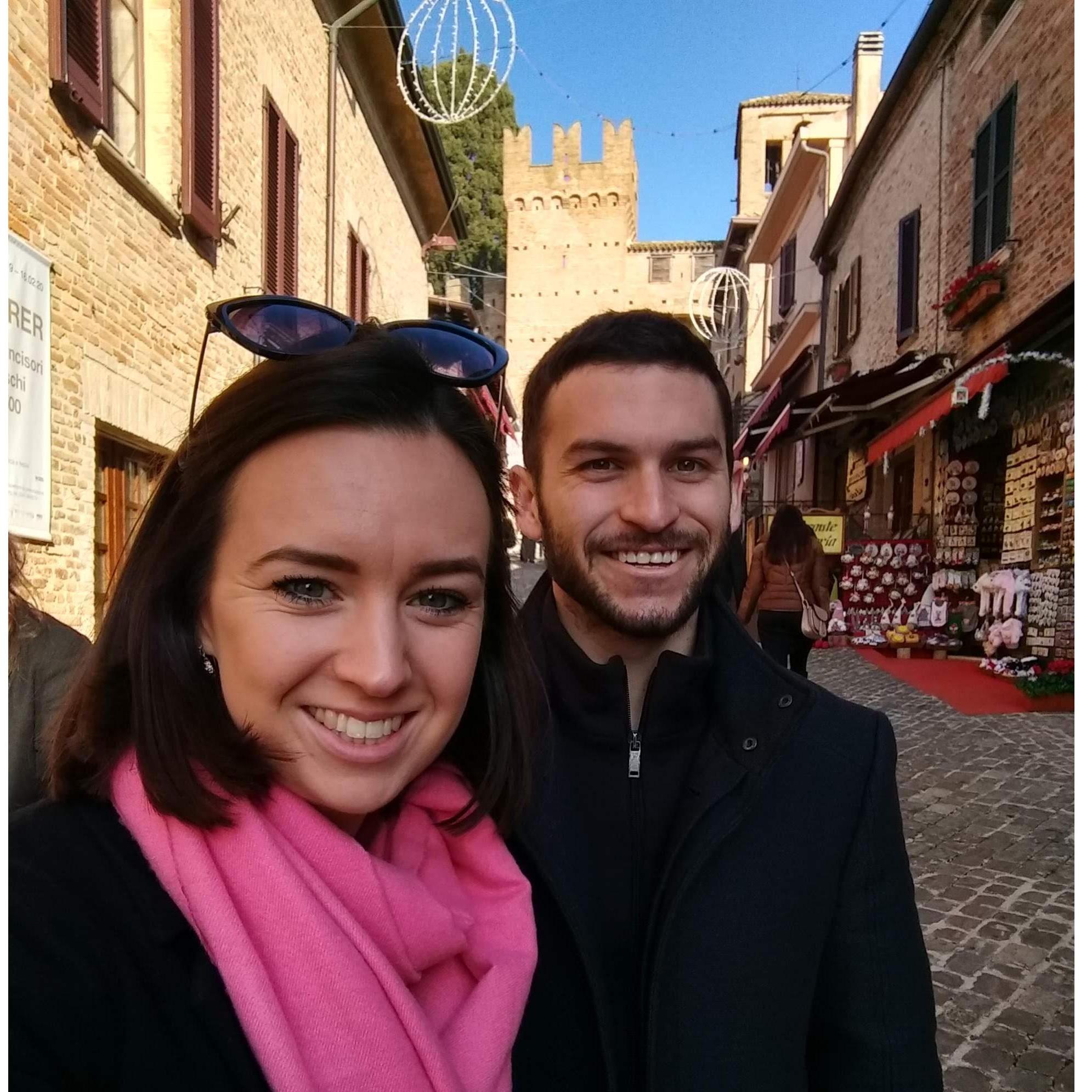 We love to travel, this was taken in Gradara, Italy Christmas 2019.
