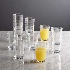 Rings Juice Glasses, Set of 12