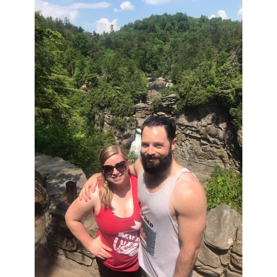 Linville Falls hike with Dennis and Theresa Banks.