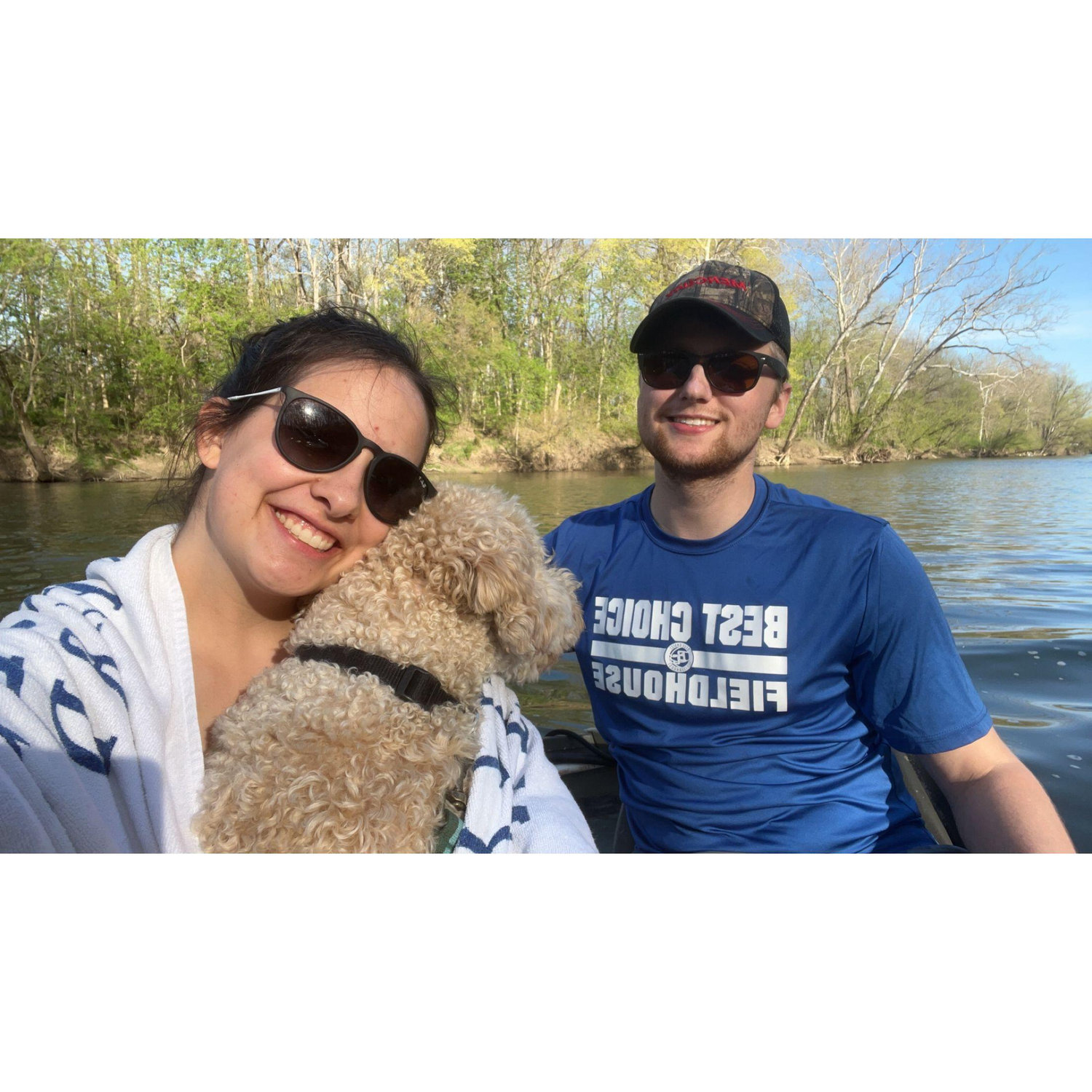 Our first family trip on Lukes boat!