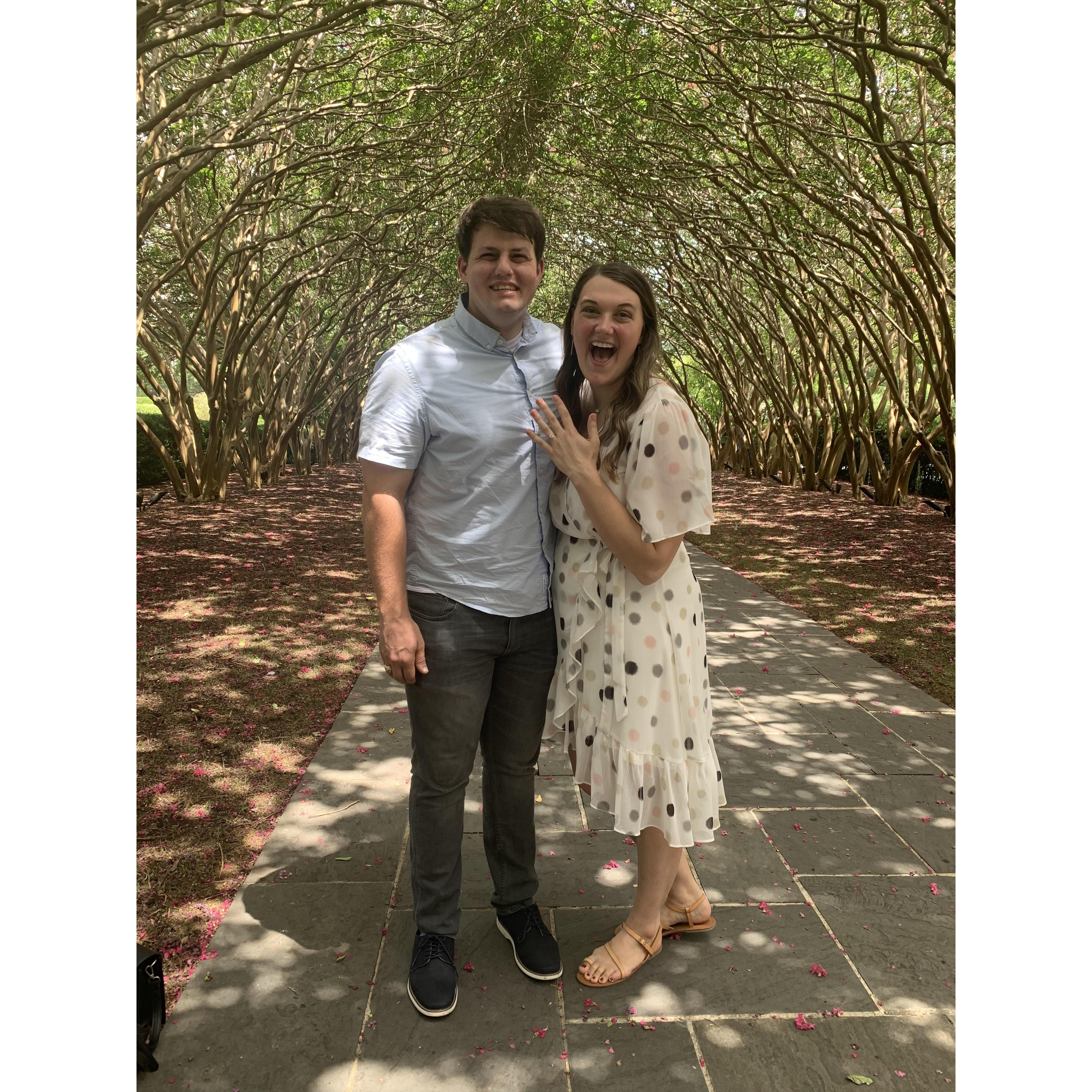 Right after James proposed!